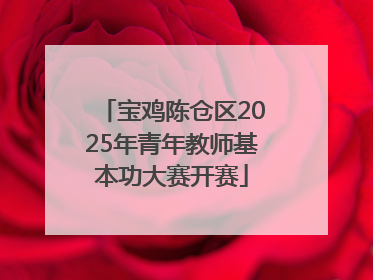 宝鸡陈仓区2025年青年教师基本功大赛开赛