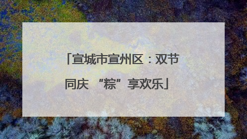 宣城市宣州区：双节同庆 “粽”享欢乐