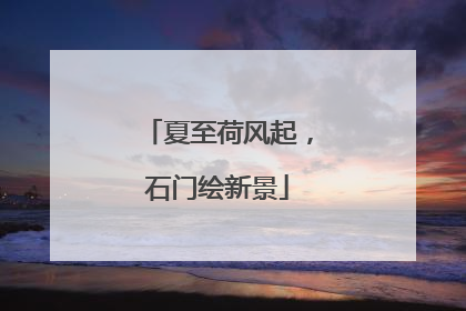 夏至荷风起，石门绘新景