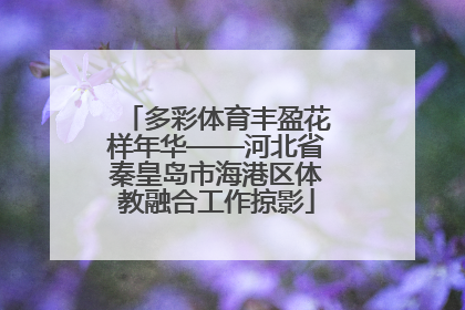 多彩体育丰盈花样年华——河北省秦皇岛市海港区体教融合工作掠影