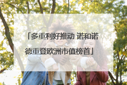 多重利好推动 诺和诺德重登欧洲市值榜首