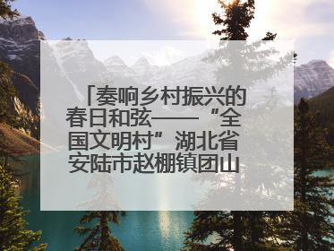 奏响乡村振兴的春日和弦——“全国文明村”湖北省安陆市赵棚镇团山村农文旅融合发展见闻