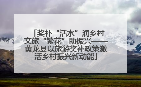 奖补“活水”润乡村 文旅“繁花”助振兴——黄龙县以旅游奖补政策激活乡村振兴新动能