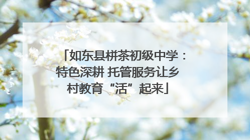 如东县栟茶初级中学：特色深耕 托管服务让乡村教育“活”起来