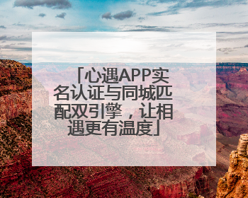 心遇APP实名认证与同城匹配双引擎，让相遇更有温度