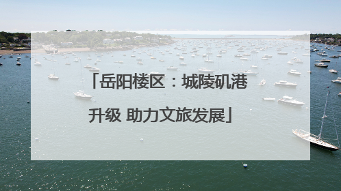 岳阳楼区：城陵矶港升级 助力文旅发展