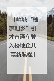 峄城“榴枣归乡”引才直通车驶入校地企共赢新航程