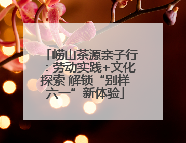 崂山茶源亲子行：劳动实践+文化探索 解锁“别样六一”新体验