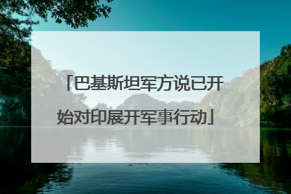 巴基斯坦军方说已开始对印展开军事行动