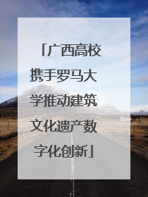 广西高校携手罗马大学推动建筑文化遗产数字化创新