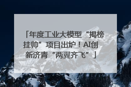 年度工业大模型“揭榜挂帅”项目出炉！AI创新济青“两翼齐飞”