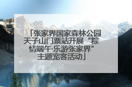 张家界国家森林公园天子山门票站开展“粽情端午·乐游张家界”主题宠客活动