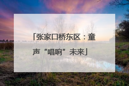张家口桥东区：童声“唱响”未来