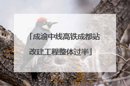 成渝中线高铁成都站改建工程整体过半