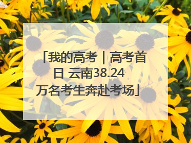我的高考｜高考首日 云南38.24万名考生奔赴考场