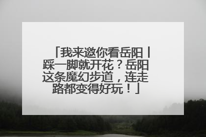 我来邀你看岳阳丨踩一脚就开花？岳阳这条魔幻步道，连走路都变得好玩！