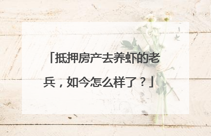 抵押房产去养虾的老兵，如今怎么样了？