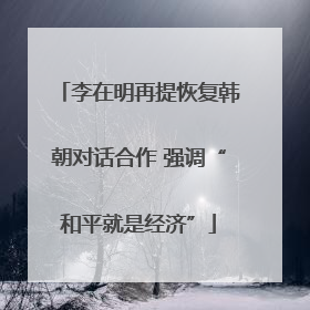李在明再提恢复韩朝对话合作 强调“和平就是经济”
