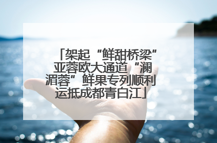 架起“鲜甜桥梁” 亚蓉欧大通道“澜湄蓉”鲜果专列顺利运抵成都青白江