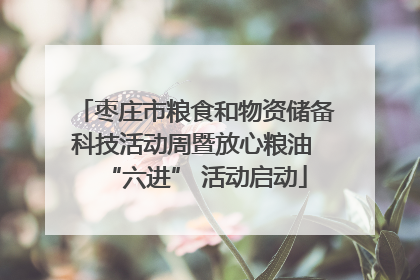枣庄市粮食和物资储备科技活动周暨放心粮油 “六进” 活动启动