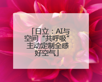 日立：AI与空间“共呼吸” 主动定制全感好空气