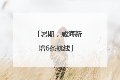 暑期，威海新增6条航线