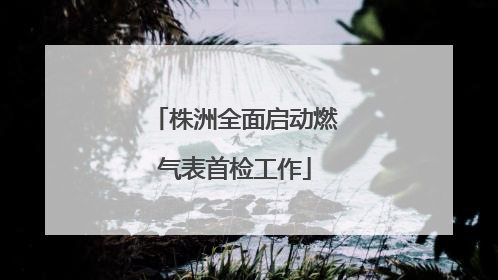 株洲全面启动燃气表首检工作