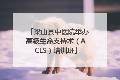 梁山县中医院举办高级生命支持术（ACLS）培训班