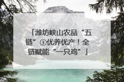 潍坊峡山农品“五链”③优养优产！全链赋能“一只鸡”