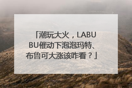 潮玩大火，LABUBU催动下泡泡玛特、布鲁可大涨该咋看？