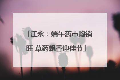 江永：端午药市购销旺 草药飘香迎佳节