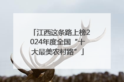 江西这条路上榜2024年度全国“十大最美农村路”