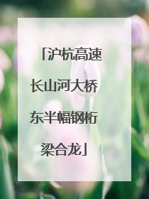 沪杭高速长山河大桥东半幅钢桁梁合龙