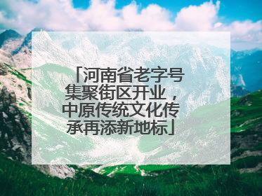 河南省老字号集聚街区开业，中原传统文化传承再添新地标