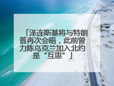 泽连斯基将与特朗普再次会晤，此前曾力陈乌克兰加入北约是“互惠”