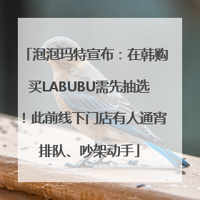 泡泡玛特宣布：在韩购买LABUBU需先抽选！此前线下门店有人通宵排队、吵架动手