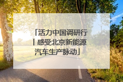 活力中国调研行丨感受北京新能源汽车生产脉动