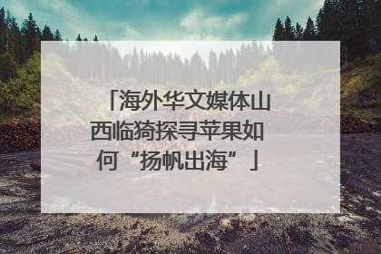 海外华文媒体山西临猗探寻苹果如何“扬帆出海”