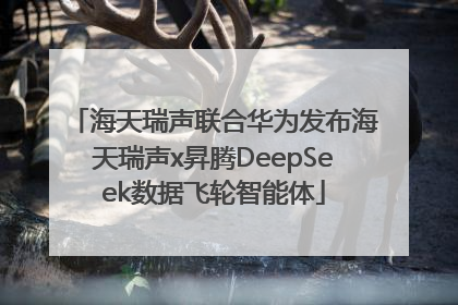 海天瑞声联合华为发布海天瑞声x昇腾DeepSeek数据飞轮智能体