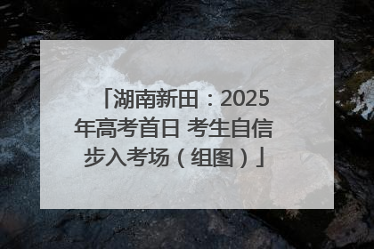 湖南新田：2025年高考首日 考生自信步入考场（组图）