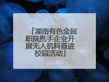 湖南有色金属职院携手企业开展无人机科普进校园活动