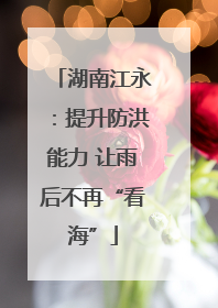 湖南江永：提升防洪能力 让雨后不再“看海”