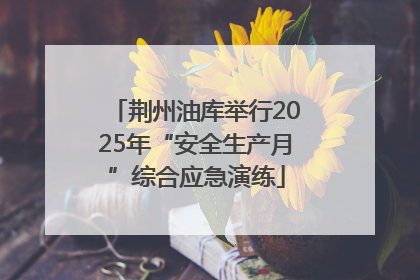 荆州油库举行2025年“安全生产月”综合应急演练