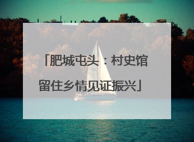 肥城屯头：村史馆留住乡情见证振兴