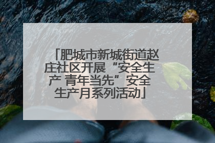 肥城市新城街道赵庄社区开展“安全生产 青年当先”安全生产月系列活动