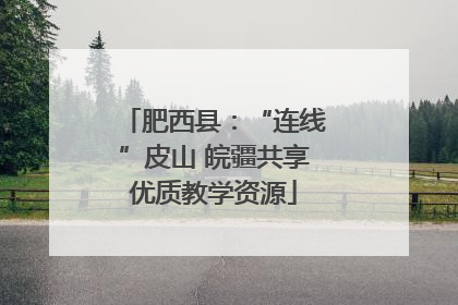 肥西县：“连线”皮山 皖疆共享优质教学资源