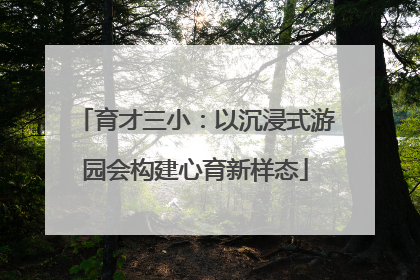 育才三小：以沉浸式游园会构建心育新样态