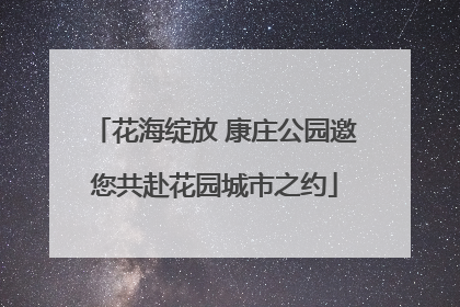 花海绽放 康庄公园邀您共赴花园城市之约