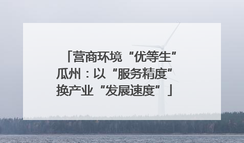 营商环境“优等生”瓜州：以“服务精度”换产业“发展速度”