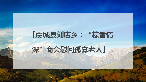 虞城县刘店乡：“粽香情深”商会慰问孤寡老人